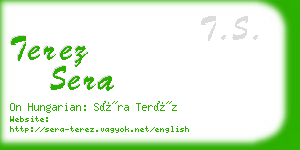 terez sera business card